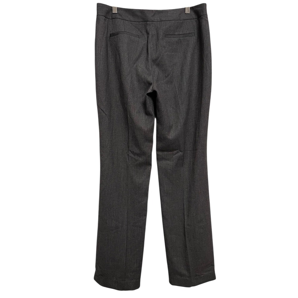 Tahari Pants Womens 8 Gray Herringbone Straight Leg Tweed Dress Work Altered Hem - Picture 8 of 8